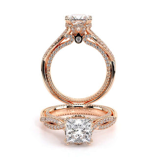 Couture 0.5ct Princess Floral Engagement Ring Couture-0451P