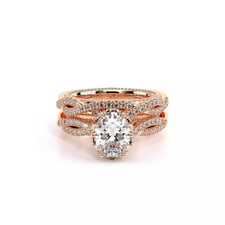 Couture 0.5ct Oval Floral Engagement Ring Couture-0451Ov