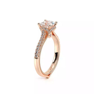 Couture 0.35ct Princess Floral Engagement Ring Couture-0457P