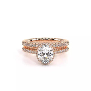 Couture 0.5ct Oval Halo Engagement Ring Couture-0482Ov