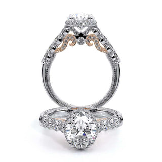 Insignia 0.8ct Oval Pave Engagement Ring Insignia-7100Ov