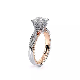 Couture 0.5ct Princess Floral Engagement Ring Couture-0451P