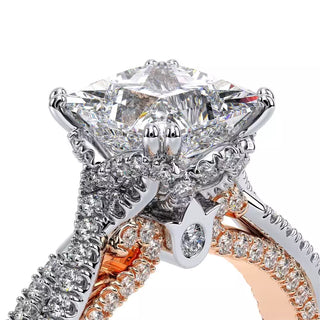 Couture 0.5ct Princess Floral Engagement Ring Couture-0451P