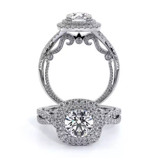 Insignia 0.55ct Cushion Pave Engagement Ring Insignia-7084Cu-Tt