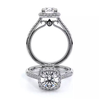 Couture 0.3ct Cushion Halo Engagement Ring Couture-0420Cu