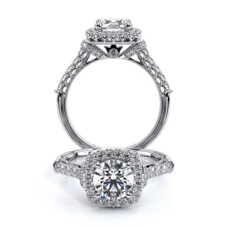 Renaissance 0.55 Round Halo Engagement Ring Renaissance-908Cu7