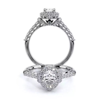 Renaissance 0.65 Oval Halo Engagement Ring Renaissance-908Ov