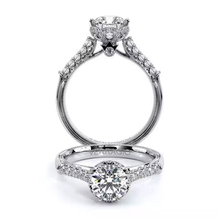 Renaissance 0.3 Round Pave Engagement Ring Renaissance-938R7