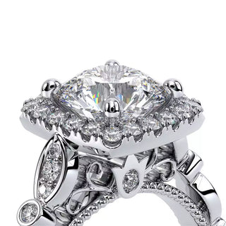 Parisian 0.3ct Cushion Halo Engagement Ring Parisian-136Cu