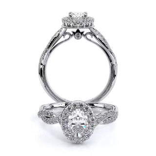 Renaissance 0.4 Oval Halo Engagement Ring Renaissance-918Ov