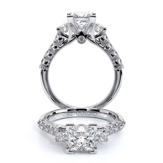 Renaissance 0.7 Princess Three Stone Engagement Ring Renaissance-956P2.2