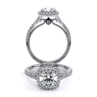 Couture 0.4ct Cushion Split Shank Engagement Ring Couture-0424Cu