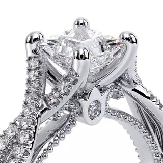 Couture 0.25ct Princess Pave Engagement Ring Couture-0421P