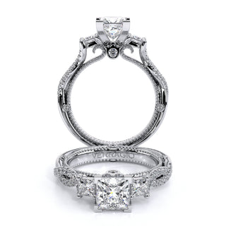 Couture 0.5ct Princess Three Stone Engagement Ring Couture-0423P