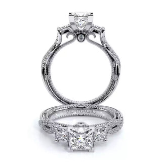 Couture 0.5ct Princess Three Stone Engagement Ring Couture-0423P