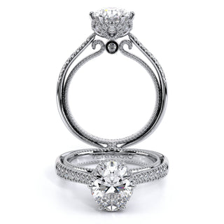 Couture 0.5ct Oval Pave Engagement Ring Couture-0429Dov