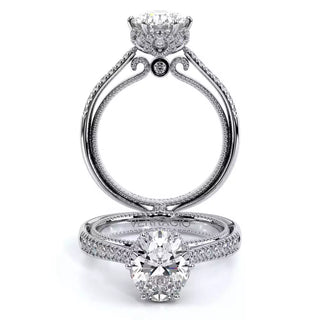 Couture 0.5ct Oval Pave Engagement Ring Couture-0429Dov