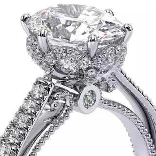 Couture 0.5ct Oval Pave Engagement Ring Couture-0429Dov