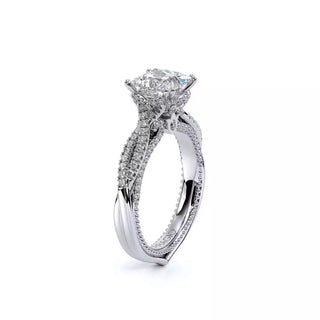 Couture 0.5ct Princess Floral Engagement Ring Couture-0451P