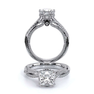 Couture 0.5ct Princess Floral Engagement Ring Couture-0451P