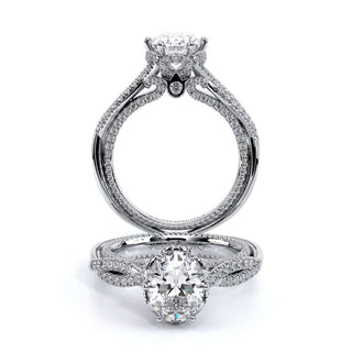 Couture 0.5ct Oval Floral Engagement Ring Couture-0451Ov