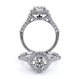 Renaissance 0.5 Round Halo Engagement Ring Renaissance-908R