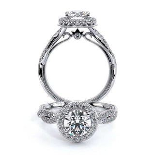 Renaissance 0.4 Round Halo Engagement Ring Renaissance-918R