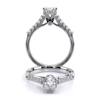 Renaissance 0.3 Oval Pave Engagement Ring Renaissance-938Ov