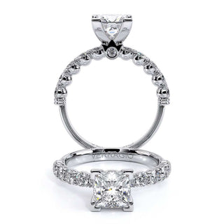 Renaissance 0.8 Princess Pave Engagement Ring Renaissance-950P2.7