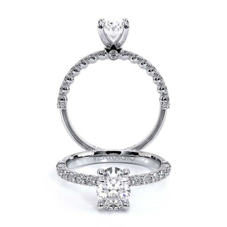 Renaissance 0.45 Oval Pave Engagement Ring Renaissance-950Ov2.O