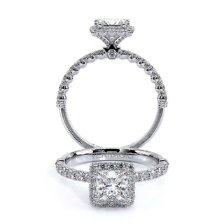 Renaissance 0.55 Princess Halo Engagement Ring Renaissance-954P1.8