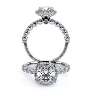 Renaissance 0.95 Round Halo Engagement Ring Renaissance-954Cu2.5