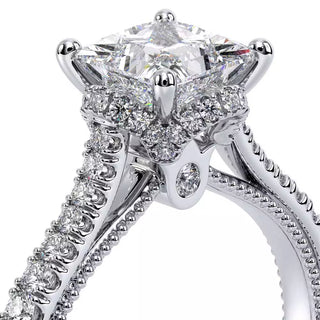 Couture 0.35ct Princess Floral Engagement Ring Couture-0457P