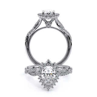 Renaissance 0.5 Pear Halo Engagement Ring Renaissance-987Ps