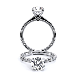 Renaissance 0.2 Round Pave Engagement Ring Renaissance-Sld301-R