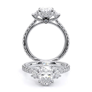 Renaissance 1 Oval Three Stone Engagement Ring Renaissance-993Ov-1.7