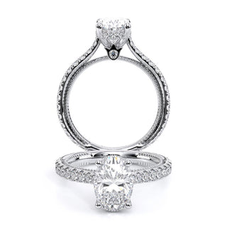 Renaissance 0.65 Oval Pave Engagement Ring Renaissance-992Ov-1.7