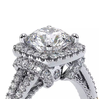 Parisian 0.35ct Cushion Halo Engagement Ring Parisian-117Cu