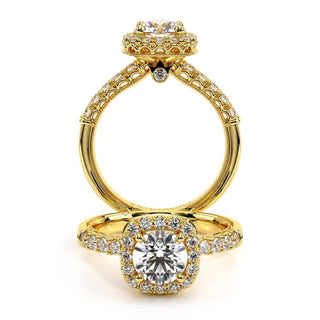 Renaissance 0.5 Round Halo Engagement Ring Renaissance-944Cu6.5