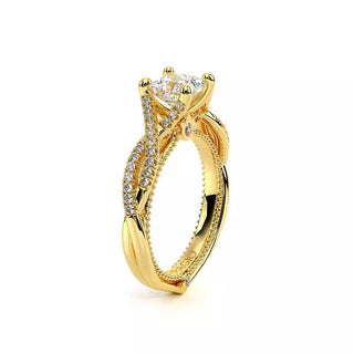 Couture 0.25ct Princess Pave Engagement Ring Couture-0421P