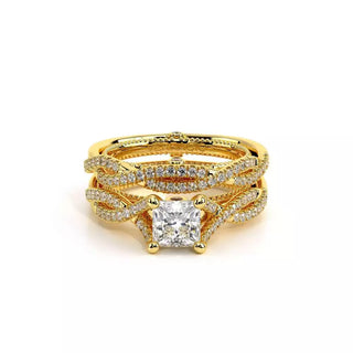 Couture 0.25ct Princess Pave Engagement Ring Couture-0421P