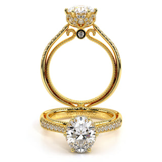 Couture 0.5ct Oval Floral Engagement Ring Couture-0429Dov