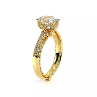 Couture 0.5ct Oval Pave Engagement Ring Couture-0429Dov