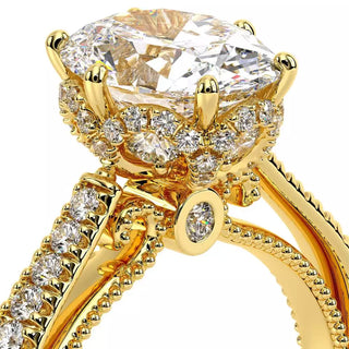 Couture 0.5ct Oval Floral Engagement Ring Couture-0429Dov