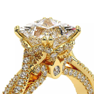 Couture 0.5ct Princess Floral Engagement Ring Couture-0451P