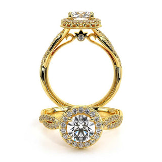 Renaissance 0.4 Round Halo Engagement Ring Renaissance-918R