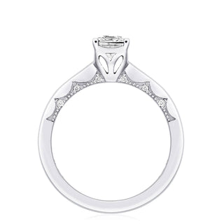 Coastal Crescent Solitaire Engagement Ring P100