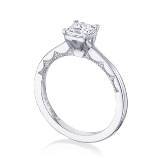 Coastal Crescent Solitaire Engagement Ring P100