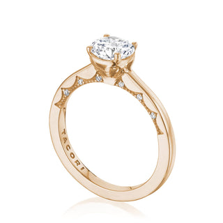 Coastal Crescent Solitaire Engagement Ring P100