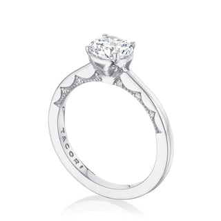 Coastal Crescent Solitaire Engagement Ring P100